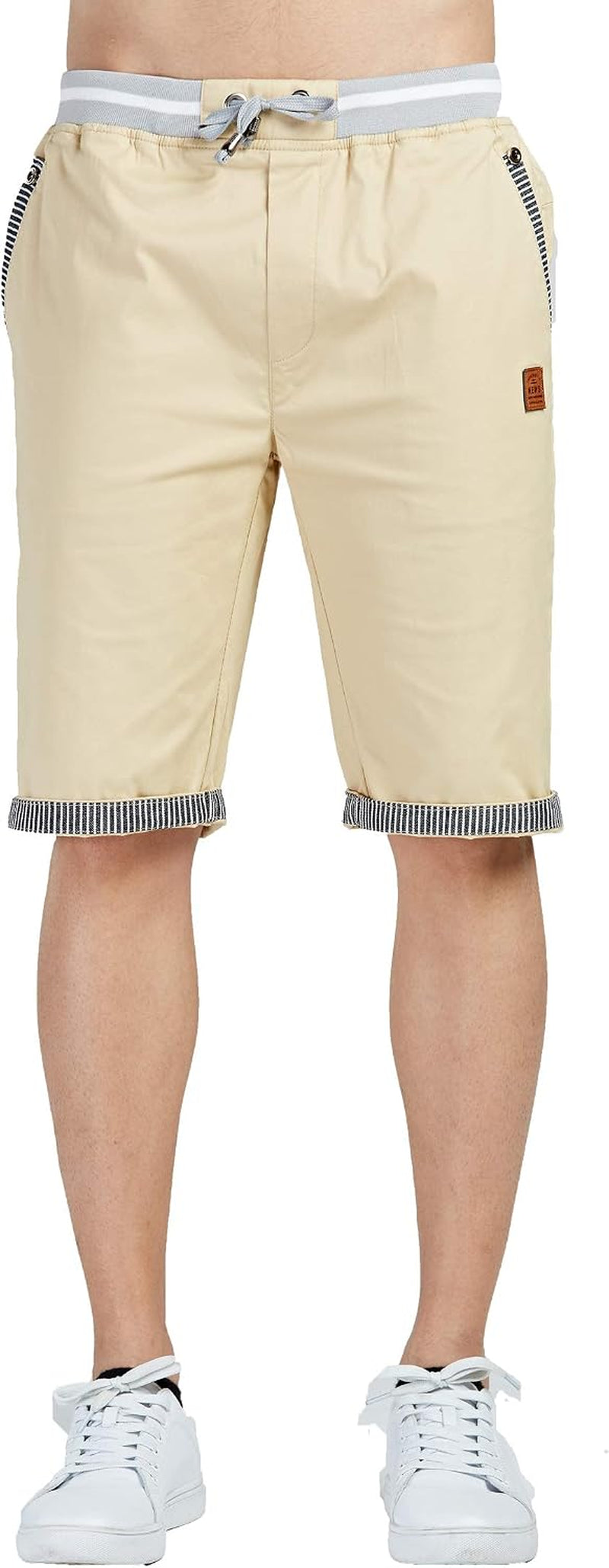 Men'S Shorts Casual Classic Fit Drawstring Summer Beach Shorts with Elastic Waist and Pockets