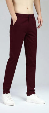 Men'S Skinny Stretchy Khaki Pants Colored Pants Slim Fit Slacks Tapered Trousers