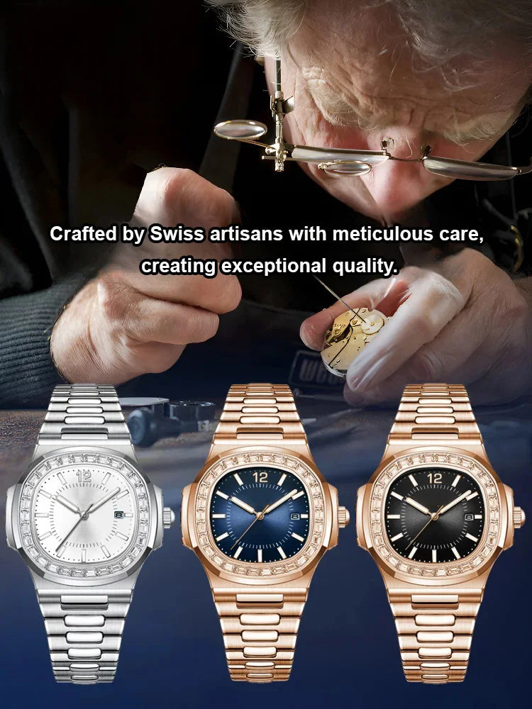 🔥🔥🔥(Last day for a limited time!)British Style Square Luxury Waterproof Quartz Watch for Men