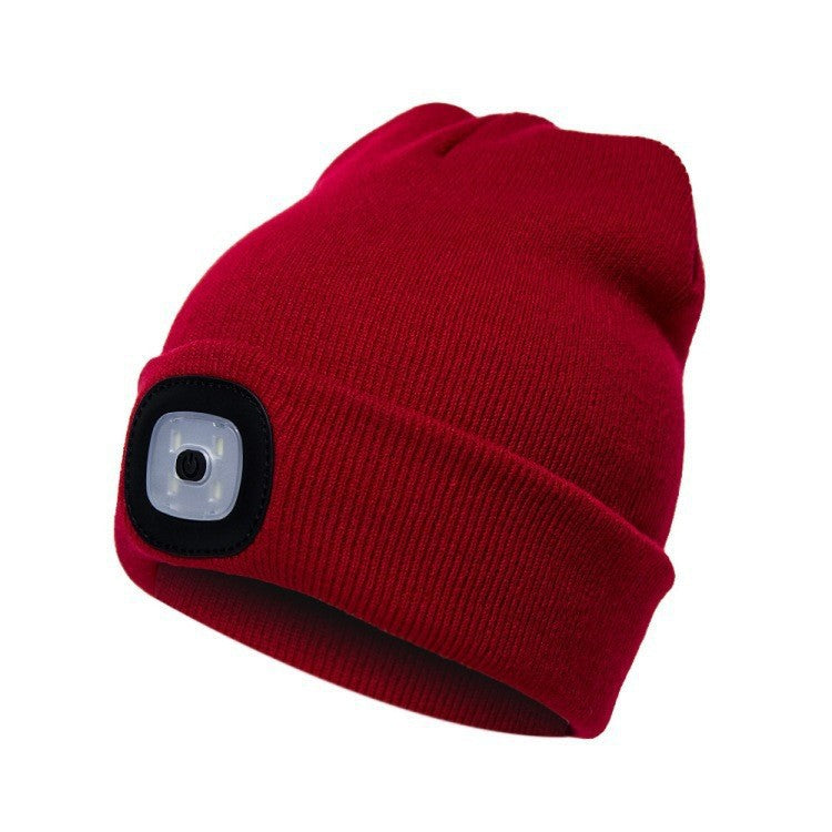 LED Knitted Winter Beanie Hat
