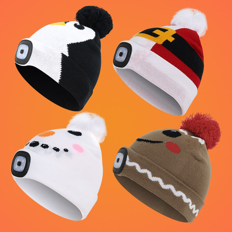 LED Knitted Winter Beanie Hat