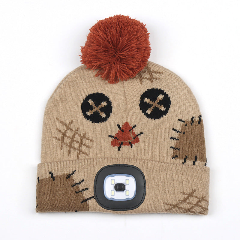 LED Knitted Winter Beanie Hat