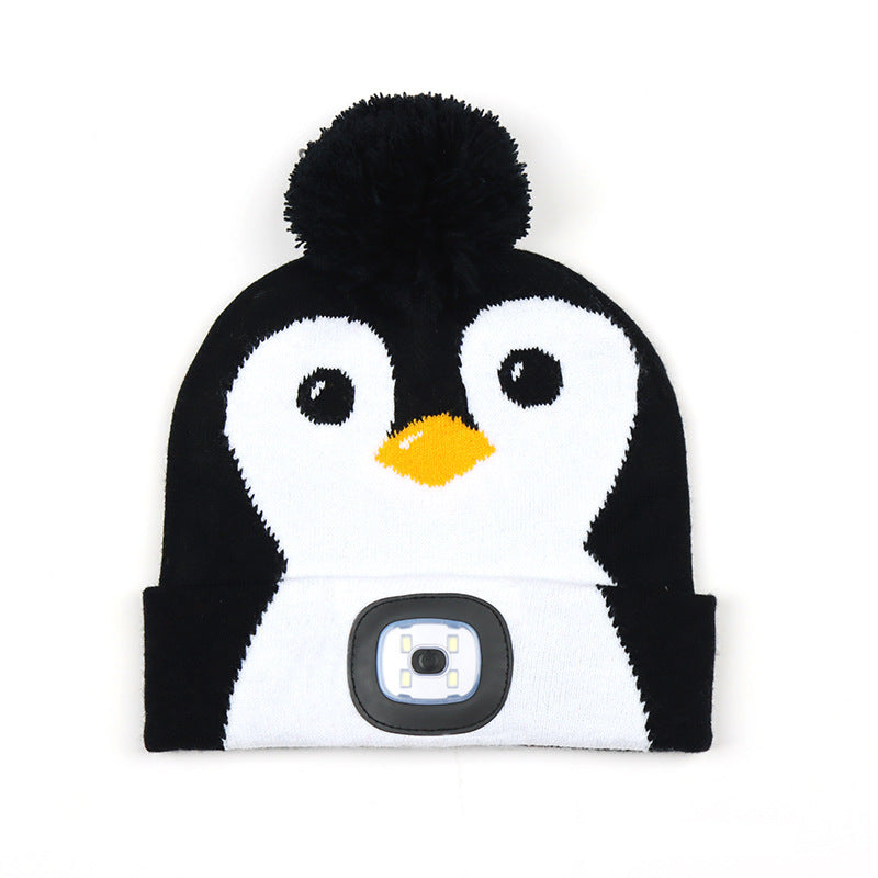 LED Knitted Winter Beanie Hat
