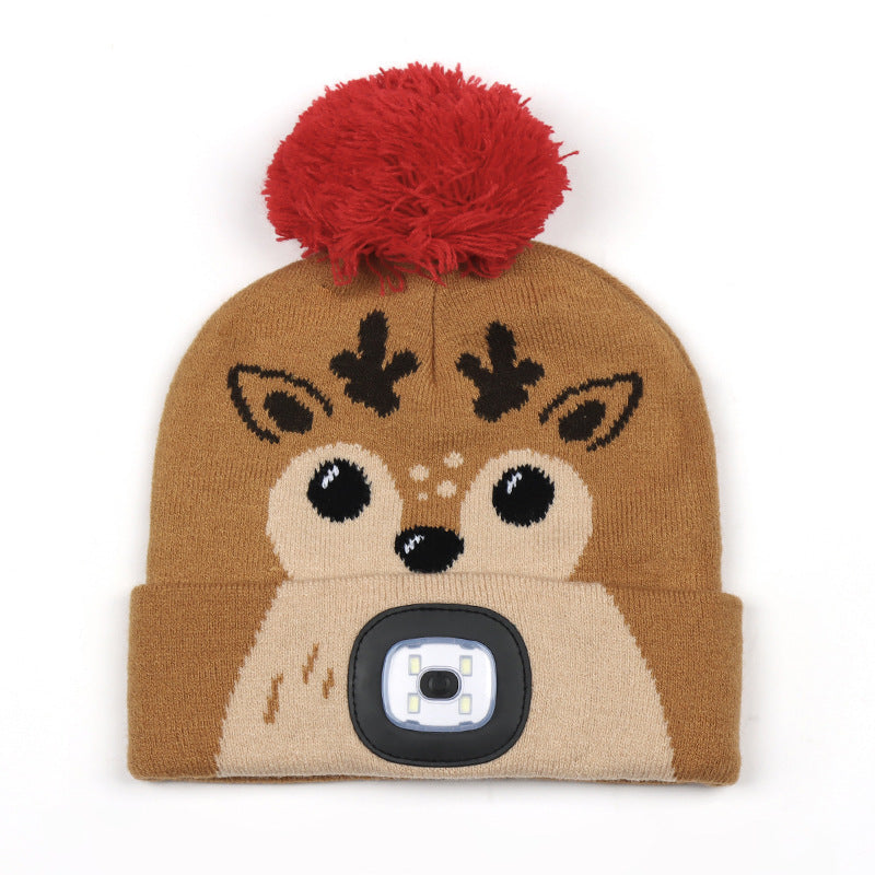 LED Knitted Winter Beanie Hat
