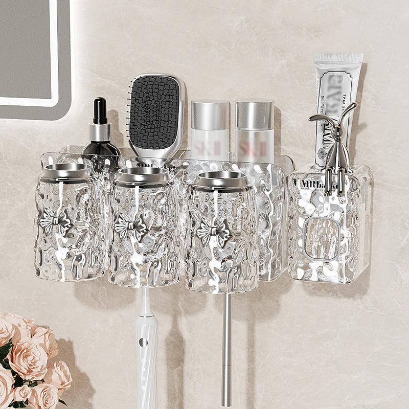 ✨Glacier Pattern Non Punching Toothbrush Shelf