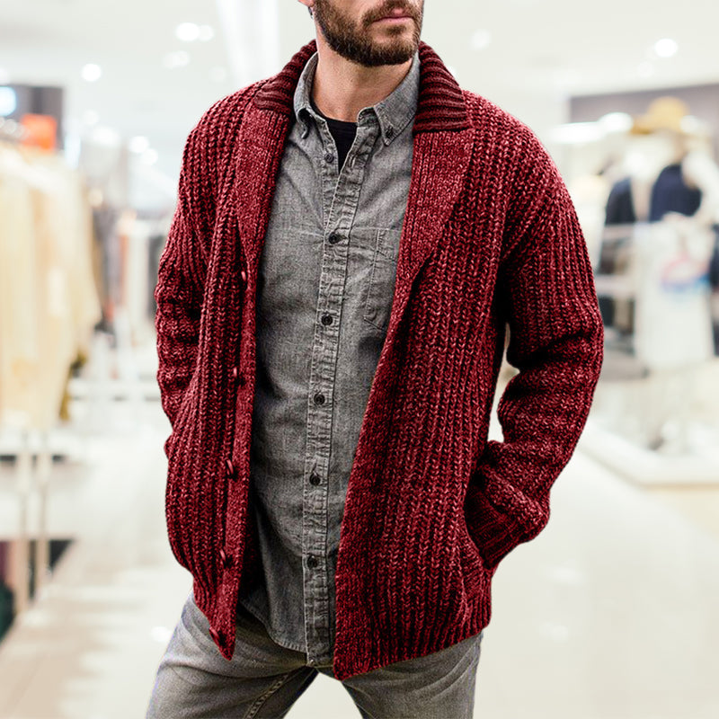 [Best Gift For Him] Men's Thickened Knit Warm Cardigan