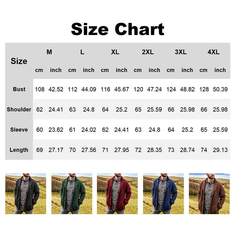 [Best Gift For Him] Men's Thickened Knit Warm Cardigan