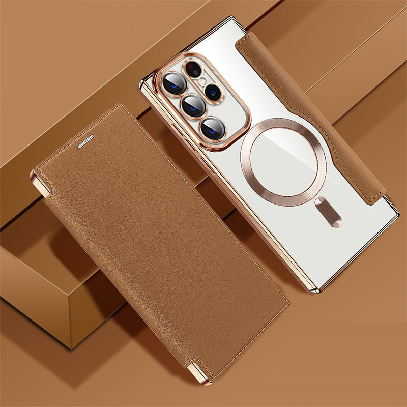 [🔥Today's Lowest Price]New Textured Flip Leather Phone Case for Samsung