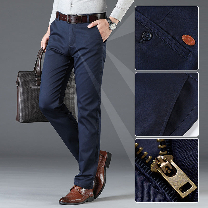 🔥half-price discount 🔥Men’s  Stretchy Straight Fit Plain Pants