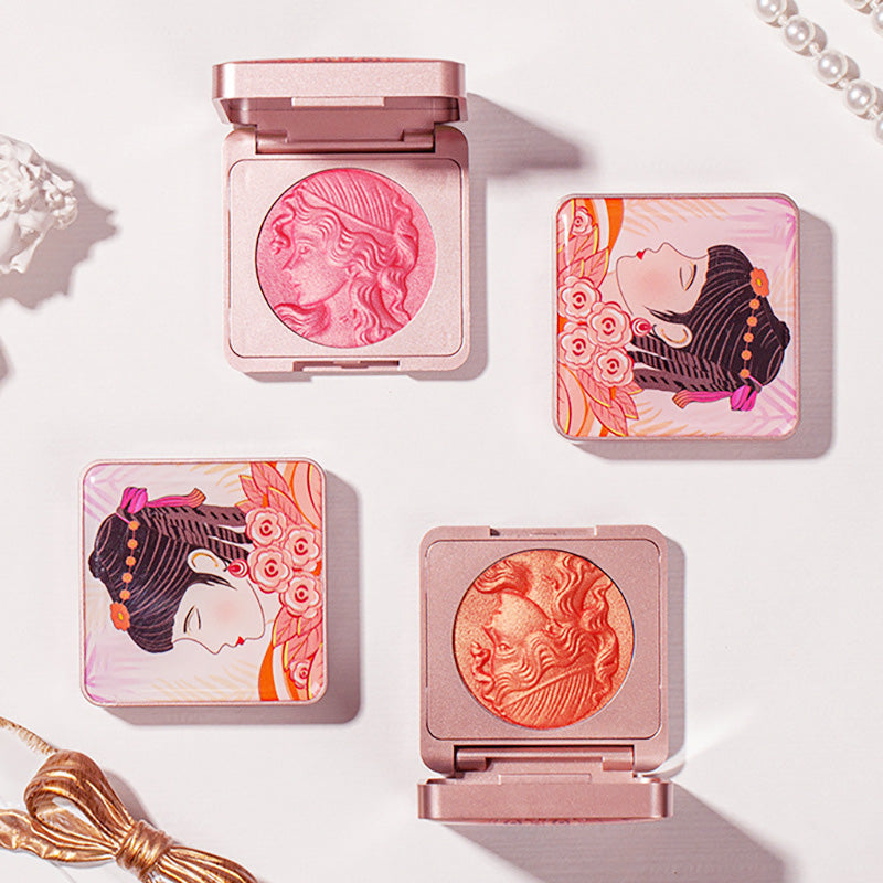 🔥Cosmetic NO.1🔥Embossed Smooth Powder Blush Palette for Cheeks
