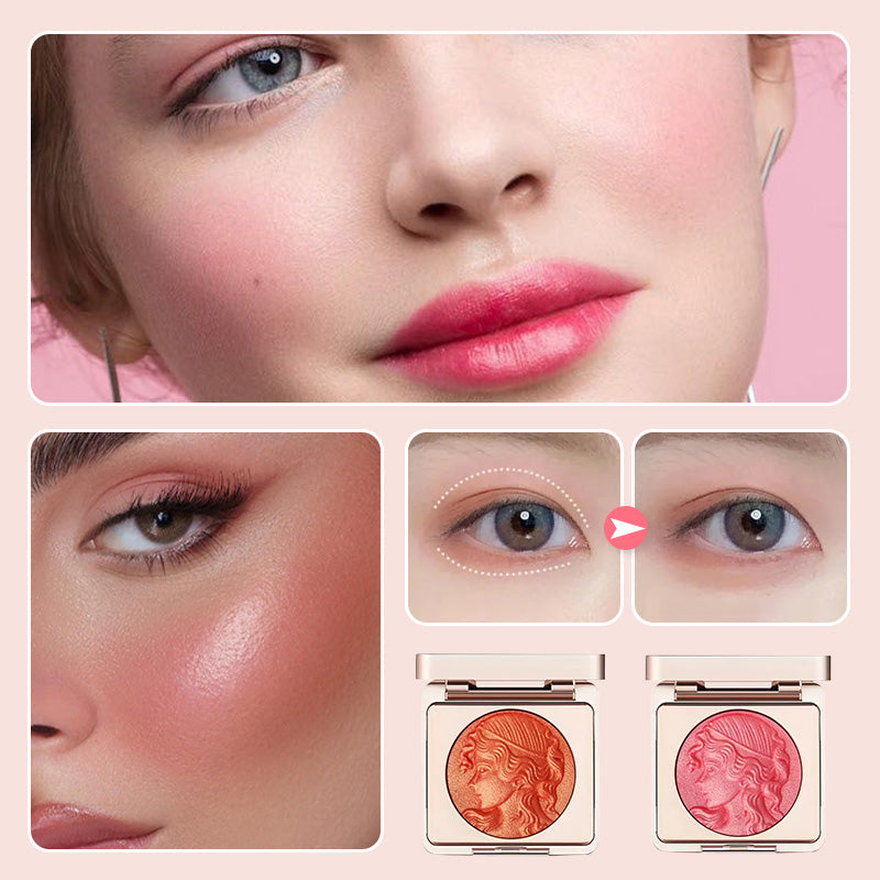 🔥Cosmetic NO.1🔥Embossed Smooth Powder Blush Palette for Cheeks